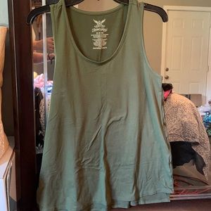 Green tank top